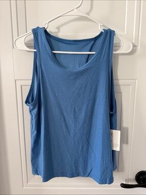 Beyond Yoga Sky Blue Scoop Neck Tank Top